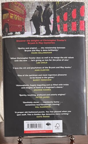 SIGNED ~ Bryant & May : LONDON'S GLORY by Christopher Fowler (2015) UK 1st/1st - Picture 6 of 10