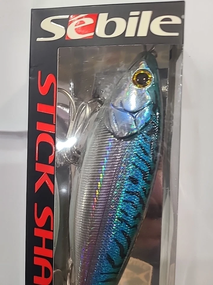 Señuelo bajo a rayas Sebile Stick Shadd 155 Fast Sinkn 6 1/8" Grn Mackerel 4 1/4 oz   Foto 3 de 4