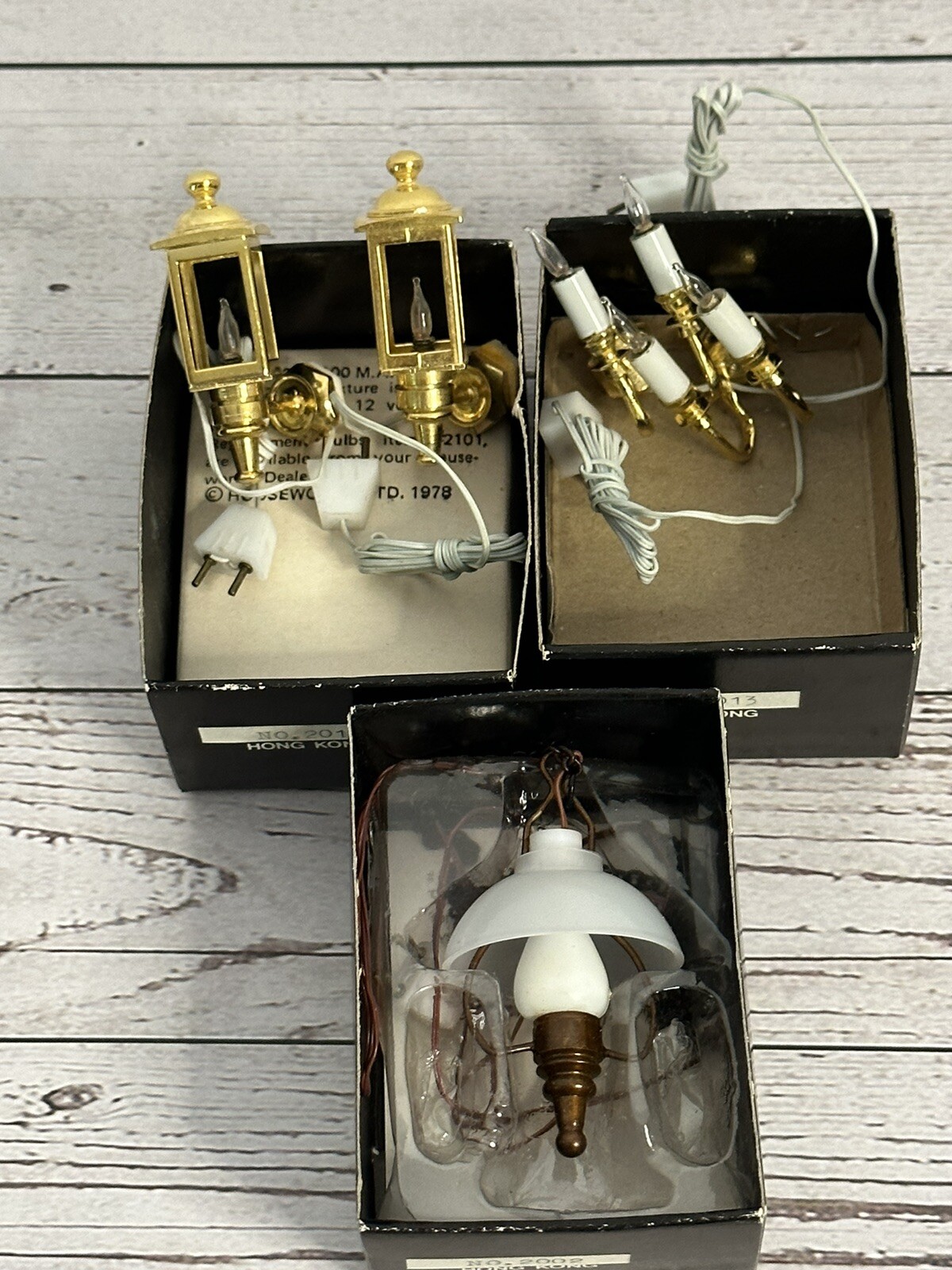 Vintage HOUSEWORKS Dollhouse Miniature Lights LOT OF (5)Lights eBay