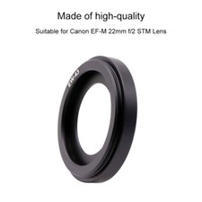 EW-43 Aluminum Alloy Camera Lens Hood Screw-in 43mm for EF-M 22mm f/2 STM Lens