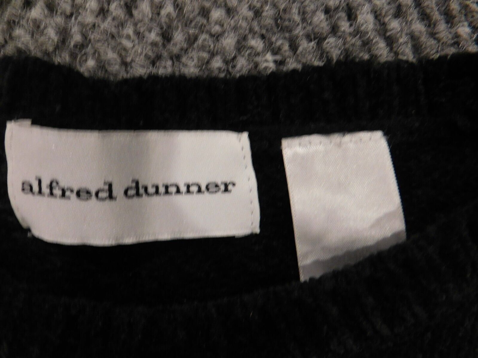 Alfred Dunner Womens Sweater Medium Black Crewnec… - image 5