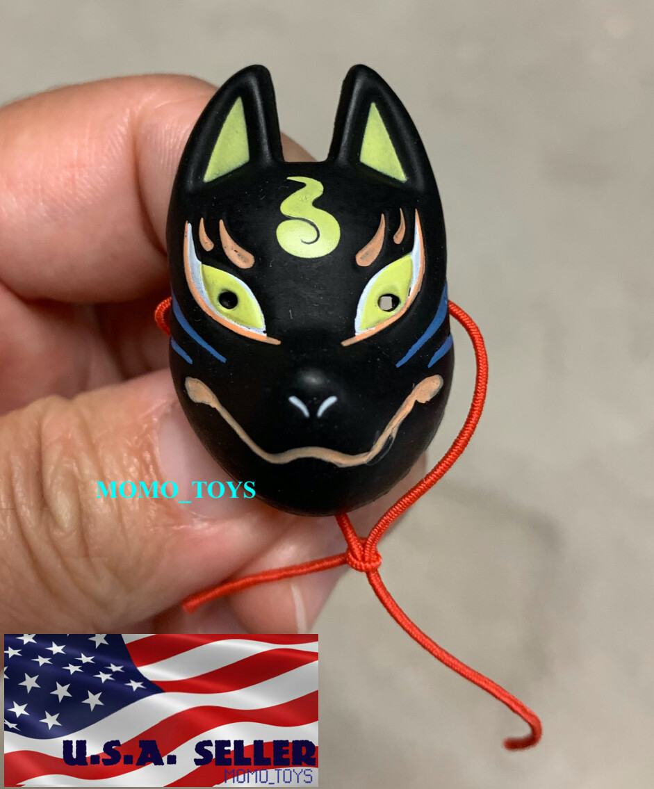 ホットトイズTBLeague•PHICEN•1/6サイズ•映画[MASK]ヘッド 1/6 Scale Kitsune Fox Ninja Mask For 12