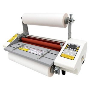 110V Electric A3 12.8 inch High Speed Hot Cold Roll Laminator Machine White
