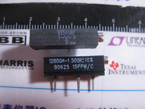 1X 1280GH-1 500R 10% Trimmer Resistors Through Hole 500 ohms 3/4w Y0056500R000K0