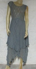 BOHO HIPPIE Sleeveless Gray Lace Asymetrical Dress