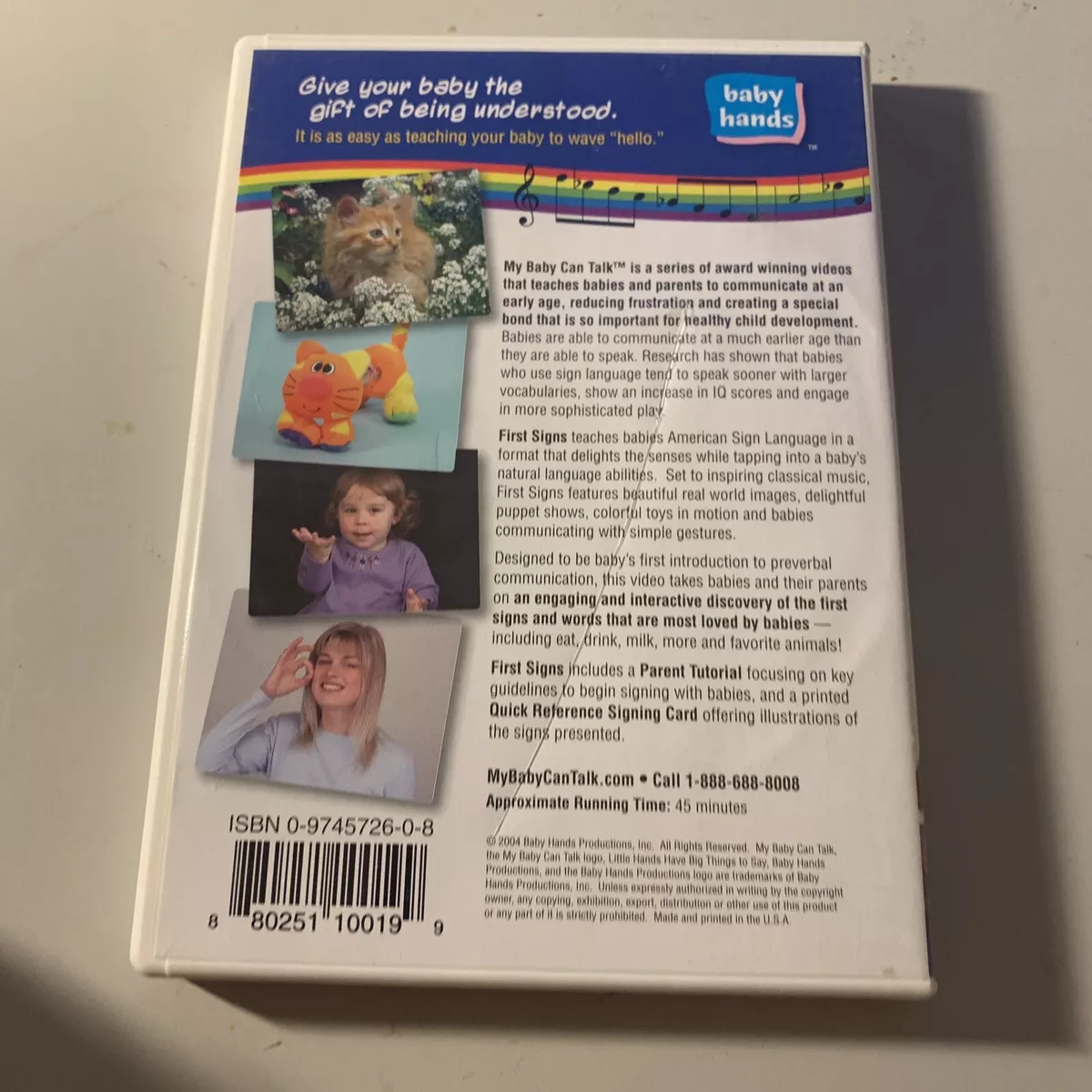 My Baby Can Talk - First Signs (DVD, 2004) Sign Language for