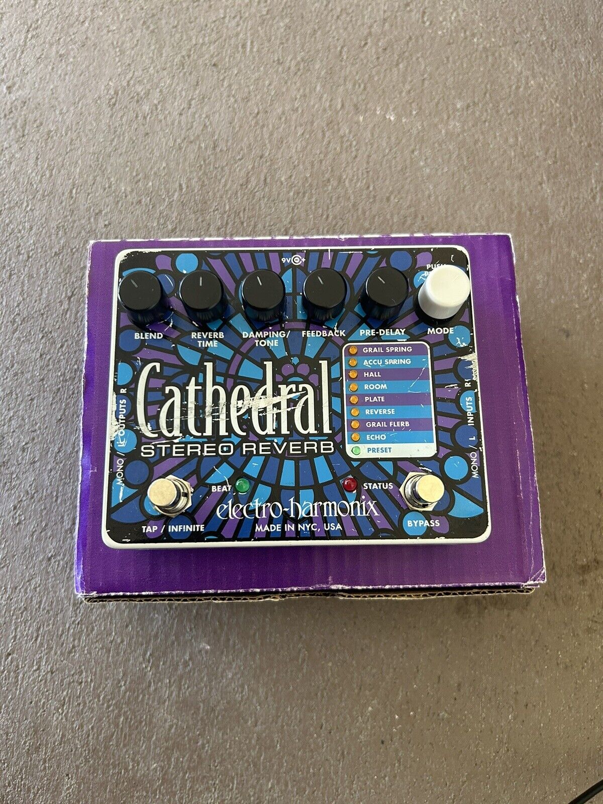 electro-harmonix Cathedral Stereo Reverb | gastromedgaranhuns.com.br