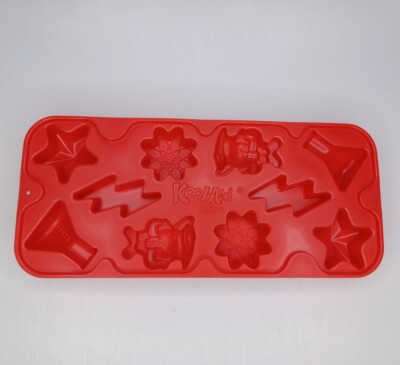 Kool - Aid Mad Scientwisted Ice Cube Tray Red Plastic 2003