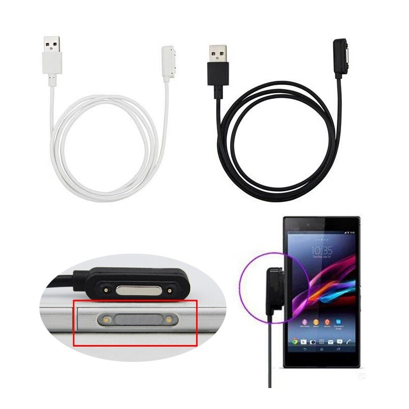 Desktop Magnetic USB Charger Cable Adapter for Sony Xperia Z1 Z2