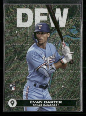 2024 Topps Series 2 #CTC-16 Evan Carter City to City DFW Rookie RC Texas Rangers