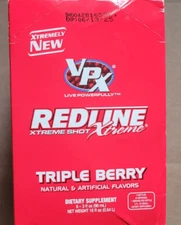 Redline Xtreme Energy Shots VPX Sealed Box of 6 Triple Berry 3oz Bottles