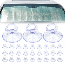 30PCS Car Glass Windshield Sunshade Suction Cups, Car Window Suction Cup, Powerf