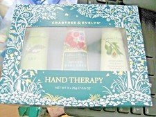 Crabtree  Evelyn Hand Therapy Gift Set Lily Spiced Earl Grey Avocado 0.9oz each