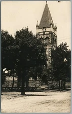 LONDON OH M.E. CHURCH ANTIQUE REAL PHOTO POSTCARD RPPC