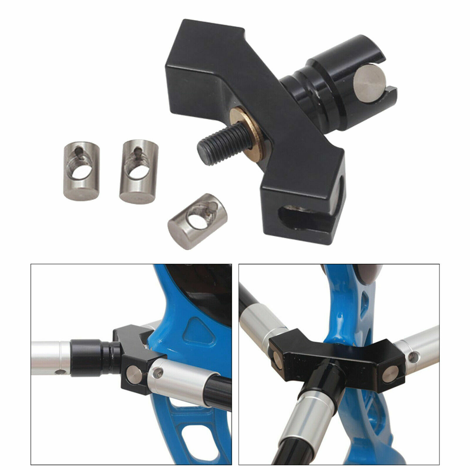 40° Archery Side V Bar Stabilizer Quick Disconnect Mount Bow Training