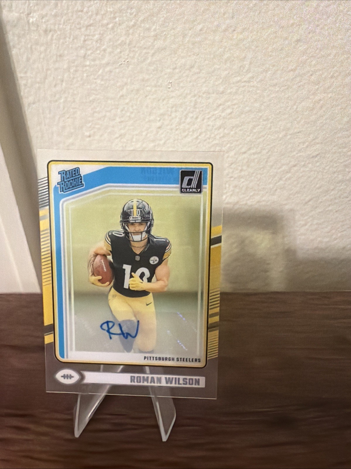 2024 Panini Clearly Donruss - Rated Rookie Roman Wilson #77 Autographs (AU, RC)