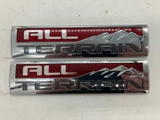 2012 Silverado Sierra Adhesive All Terrain Fender Nameplate Emblem Pair