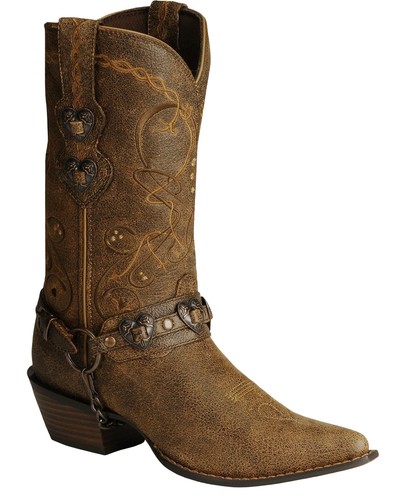 Durango Women's Crush Heart Harness Boot - Snip Toe - RD4155