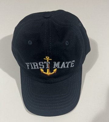 Dalix First Mate Baseball Hat Cap Anchor Boat Sailing Adjustable Embroidered