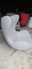 Grey Arne Jacobsen Style Egg Chair