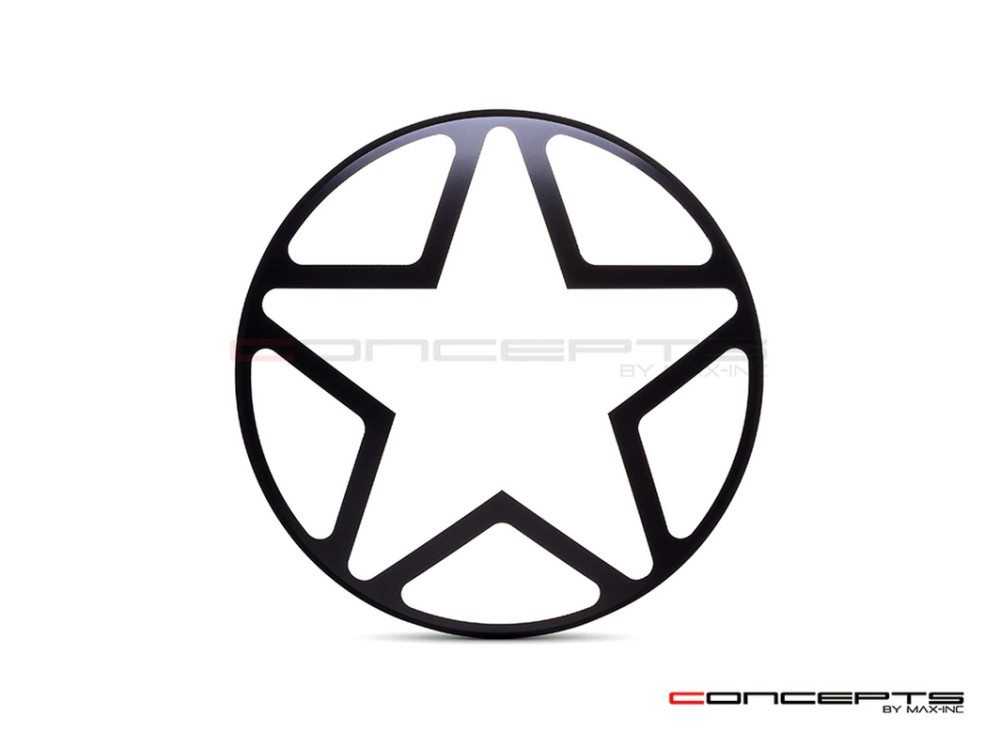 Grille de phare 7" aluminium CNC pour protéger l'optique des impacts de gravillons