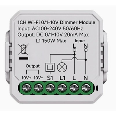 0/1-10V Tuya Smart LED-Dimmer-Controller, Druckdimmer, Smart Life App-Steue5954
