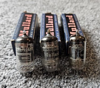Lot Of 3 Vintage Mullard ECC83 12AX7 Tubes Made In Great Britain Tested