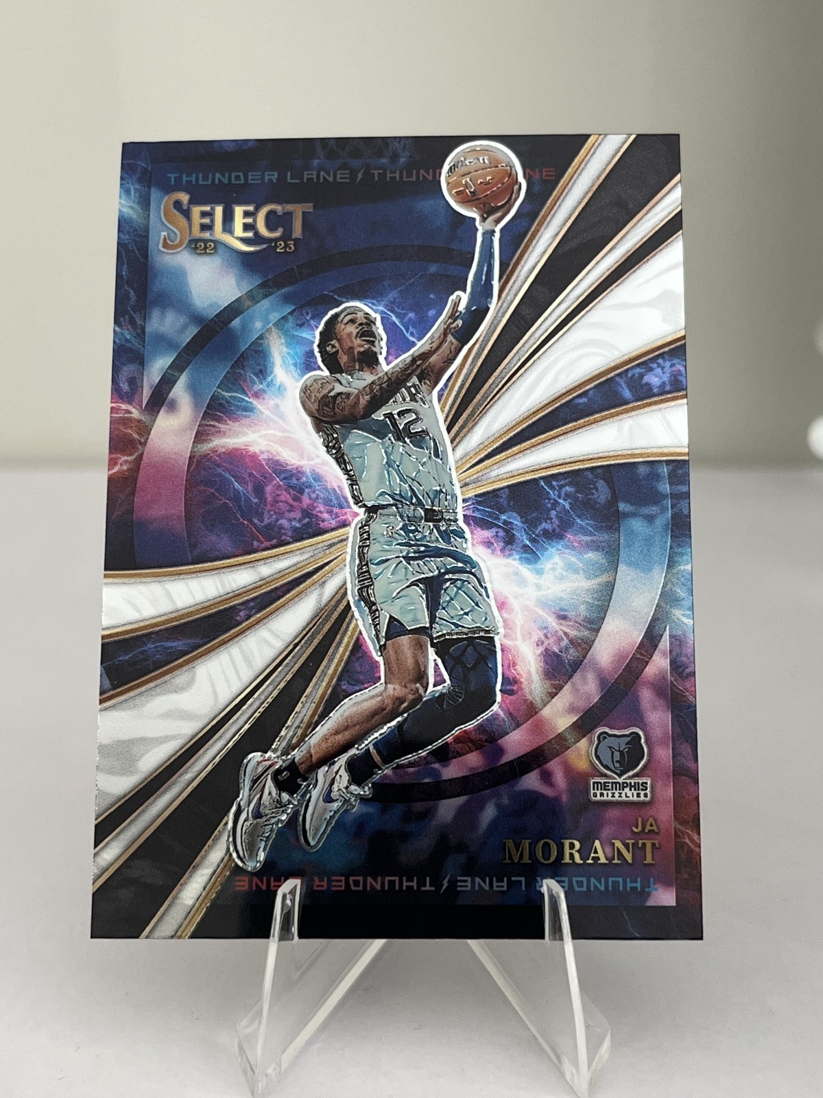 2022-23 Panini Select #1 Ja Morant Thunder Lane