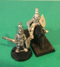 CITADEL GW EARLY BRETONNIAN 28mm METAL KNIGHT FOOT & MOUNTED (METAL HORSE)