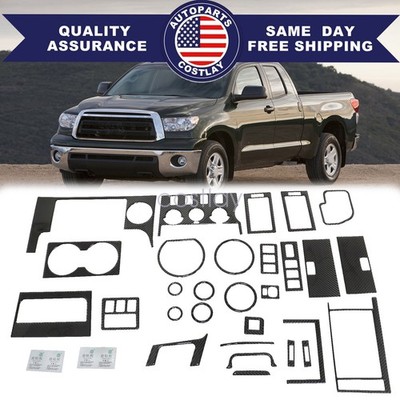 29Pcs Carbon Fiber Interior Full Kit Cover Trim For Toyota Tundra/Sequoia 08-13