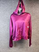 Hurley Women s Soft Cozy Pjs Hoodie Sweatshirt Pullover Size XL - Plum