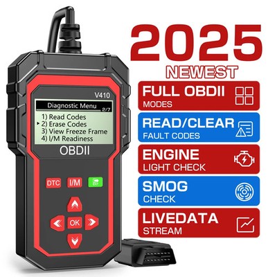 OBDII Read/Clear Fault Code V410 Car Diagnostic Tools OBD2 Code Reader Scanner