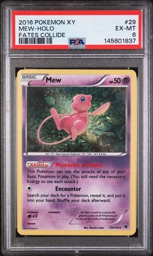 Mew graded PSA 6 for sale on eBay