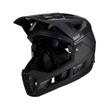 casco integrale mtb 4.0 enduro con mentoniera removibile stealth nero LEATT bici