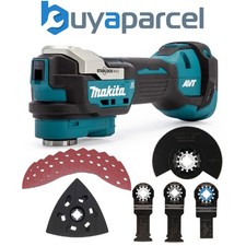 Makita DTM52Z 18v LXT Brushless Multi Tool Plunge Carpenters Set + 10 Sheets