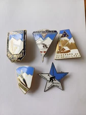 Rare Collection Insigne Ancien De Ski ESF MEGEVE Saint BON MORIOND TARENTAISE