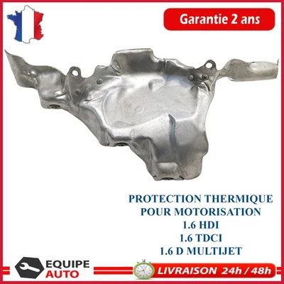 Écran thermique échappement tôle anti-chaleur pour 1007 206 207 1.6 HDi - Photo 1/4