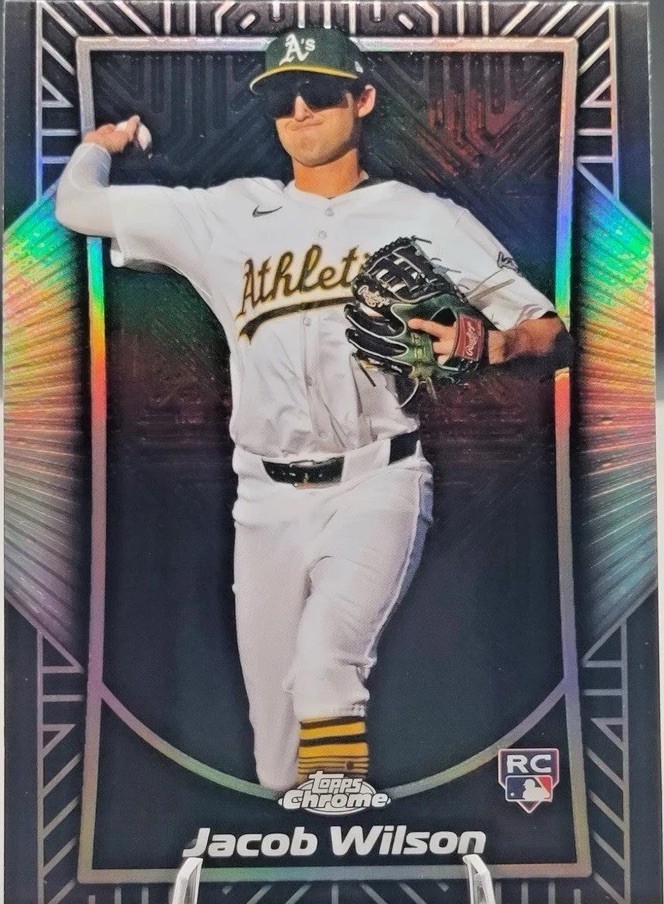 Topps Chrome 2025 Jacob Wilson Rookie Shadow Etch #SE-11 Oakland Athletics