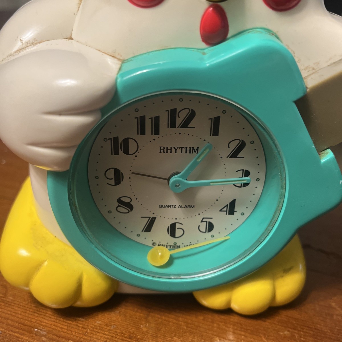 Rare 90s Rhythm Rock n Roll Chicken alarm clock made in Japan (for