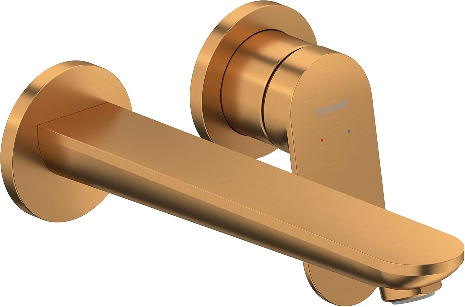 Robinet de lavabo Duravit Wave bronze anti-calcaire pour éliminer les traces d'eau