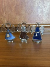 "3 ángeles vitrales vintage de 4"" - ¡Hermosos!