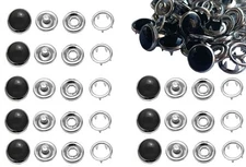 Snap Fasteners - 100 Sets 10mm Pearl-Like Prong Snap Buttons for Sewing Craft...