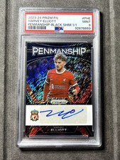 Harvey Elliott Auto 1/1 PSA Mint 9 Penmanship...