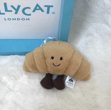 Jellycat Amuseables Croissant Bag Charm Keychain New with Tags + Dust Bag