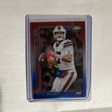2023 Topps Chrome Josh Allen Red #34 Buffalo Bills Football Card