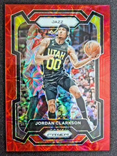 2023-24 Jordan Clarkson Panini Prizm Choice Red Prizm Parallel SP /88 Jazz