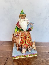 Jim Shore Heartwood Creek 2006 Woodland Christmas Santa  5.6 x 5.25 x 10 *read*
