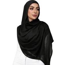 Viscose Hijab Scarf for Women Muslim Cotton Jersey Hijab Head Wrap Scarves Fa...