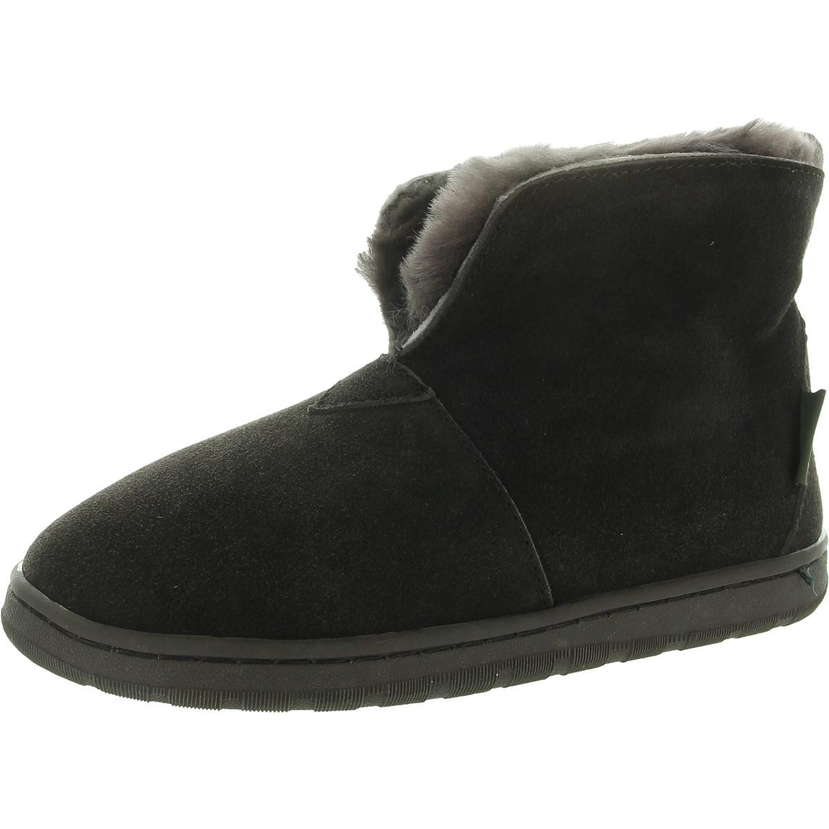 Женские коричневые кожаные пинетки Superlamb с подкладкой из искусственного меха шириной 7 см (C, D, W) BHFO 4647