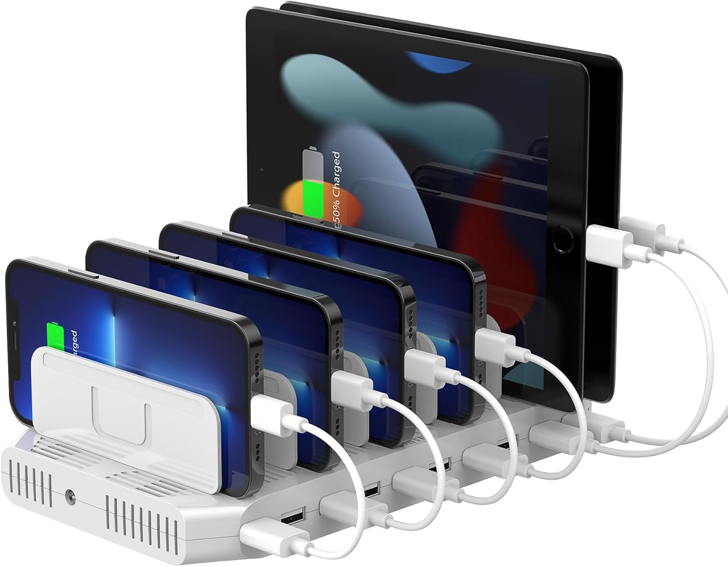 Unitek Multi Charging Station, 10-Port USB Charger for Multiple Device with Smar